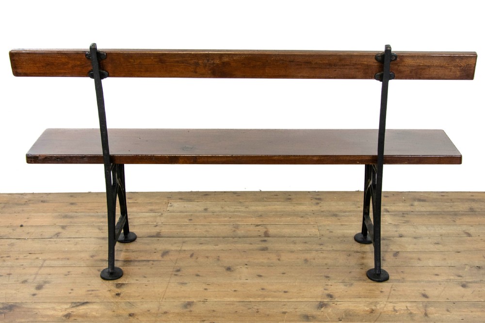 Antique Railway Station Bench View VII