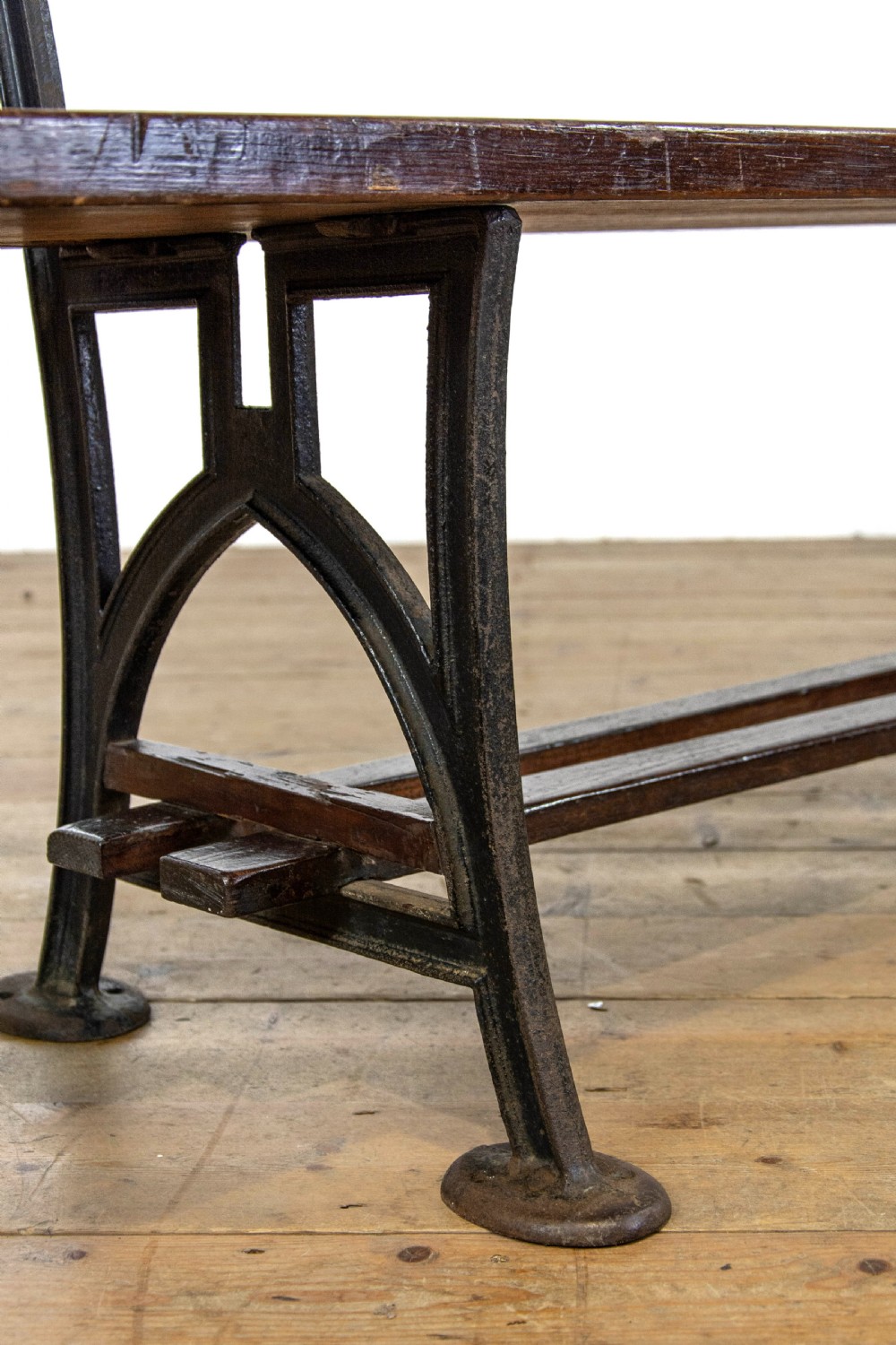 Antique Railway Station Bench View VI