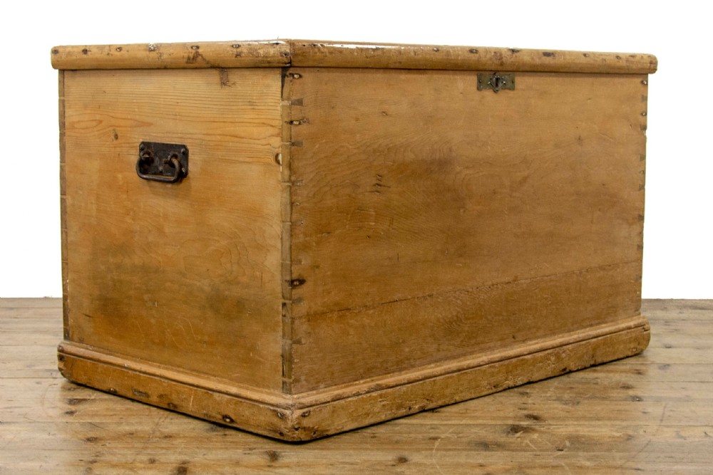 19th Century Stripped Pine Chest or Blanket Box View II