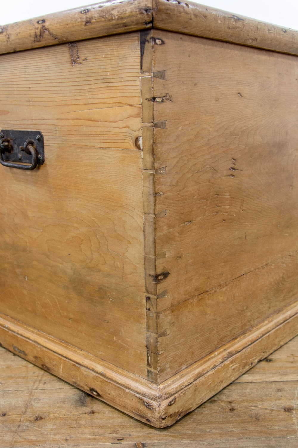 19th Century Stripped Pine Chest or Blanket Box View III