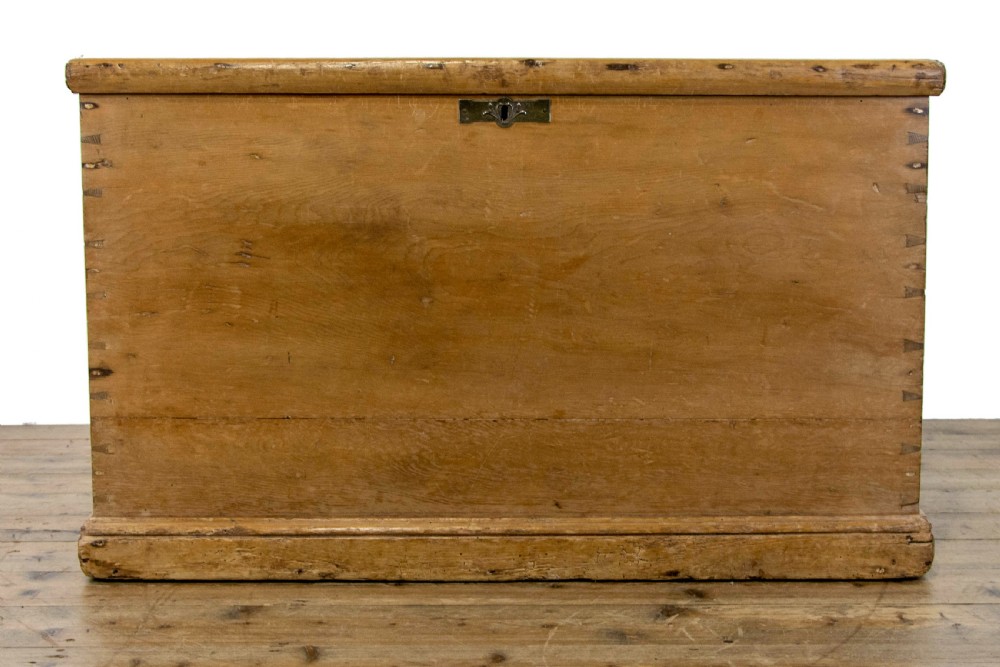 19th Century Stripped Pine Chest or Blanket Box View V