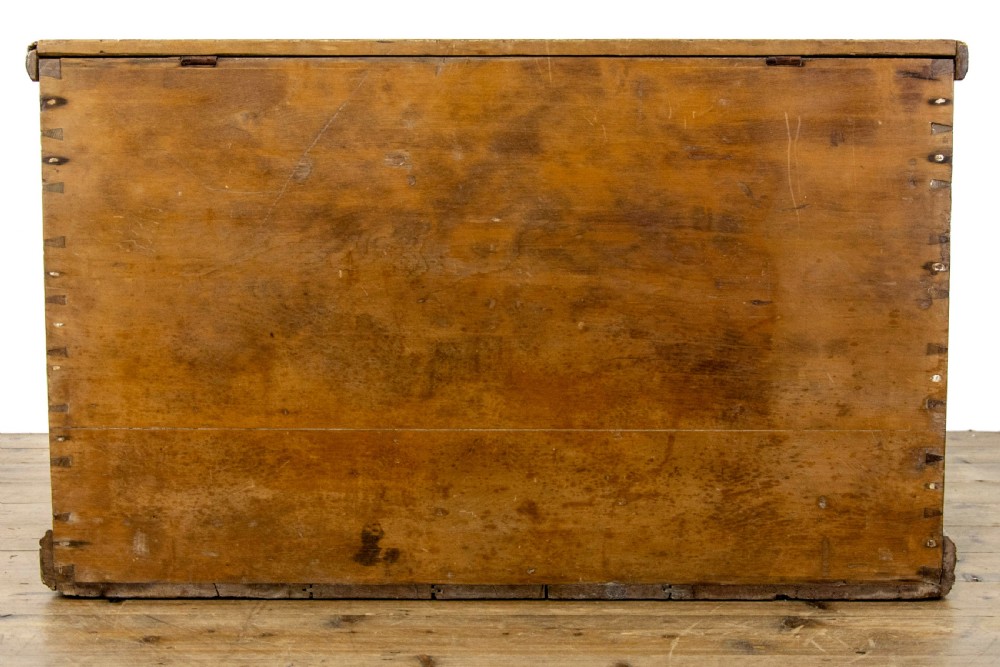 19th Century Stripped Pine Chest or Blanket Box View XII