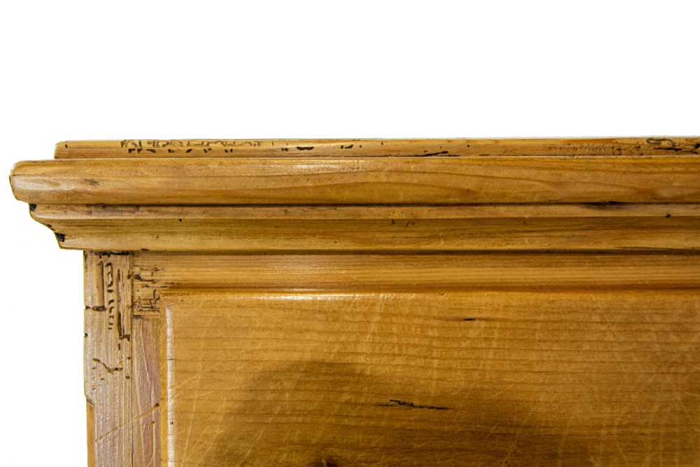 Unusual Antique Pine Cupboard with Drawers View VII