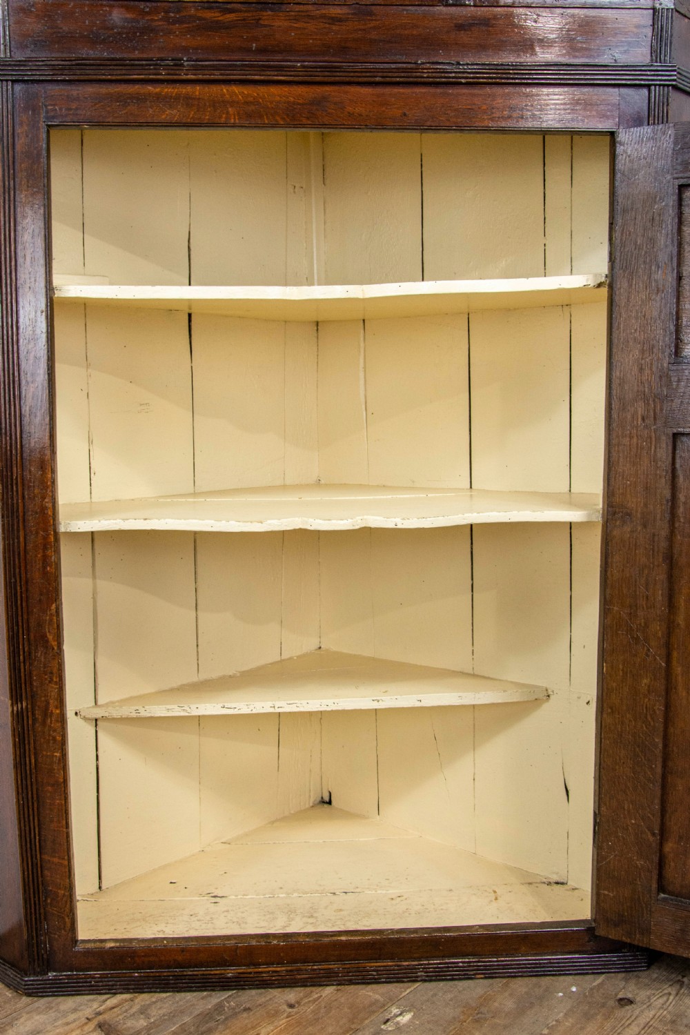 Georgian Mahogany Corner Cupboard View V