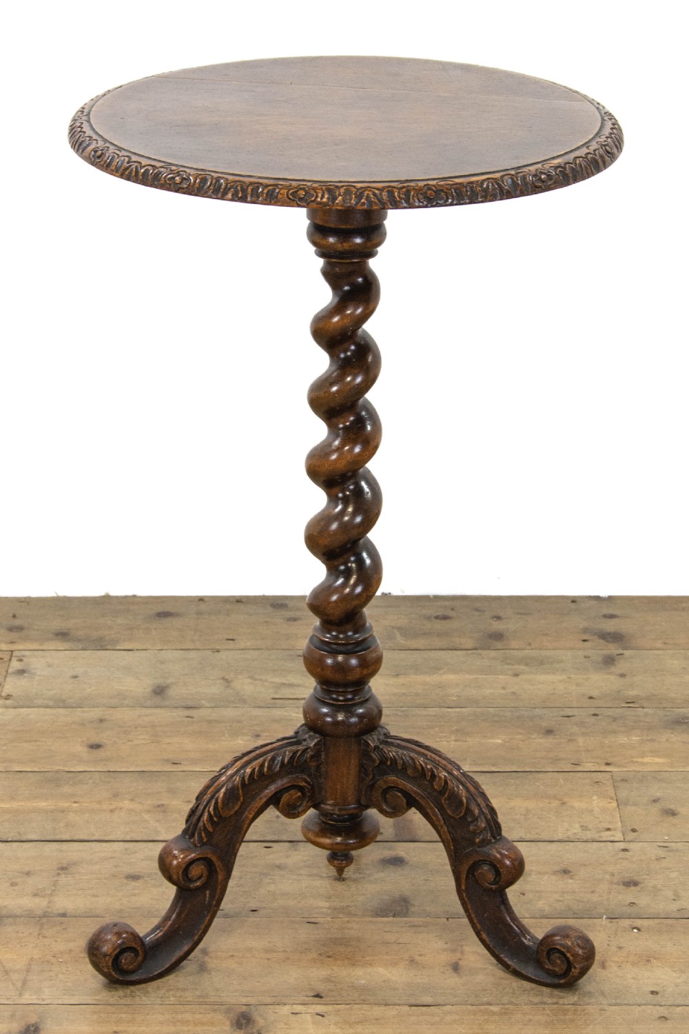 Victorian Carved Oak Side Table