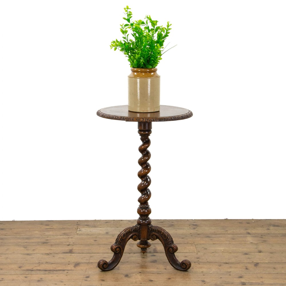 Victorian Carved Oak Side Table View III