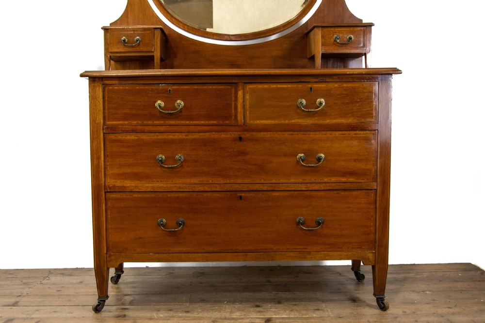 Antique Edwardian Mahogany Dressing Table View II