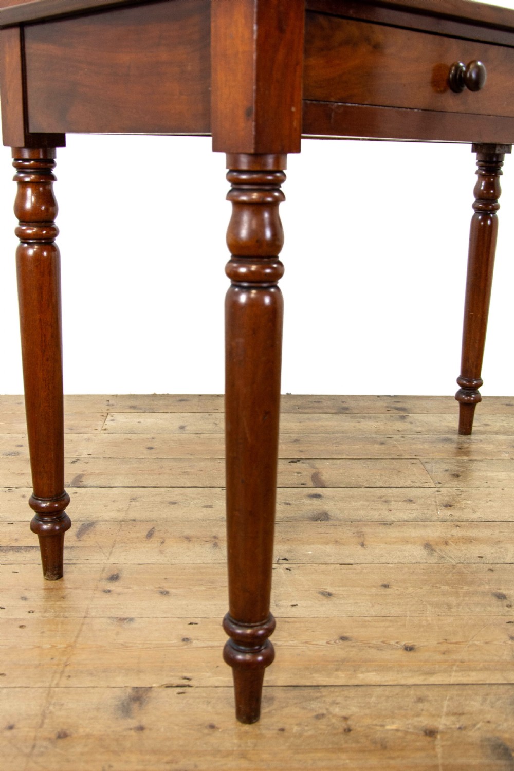 Victorian Mahogany Two Drawer Side Table View VIII