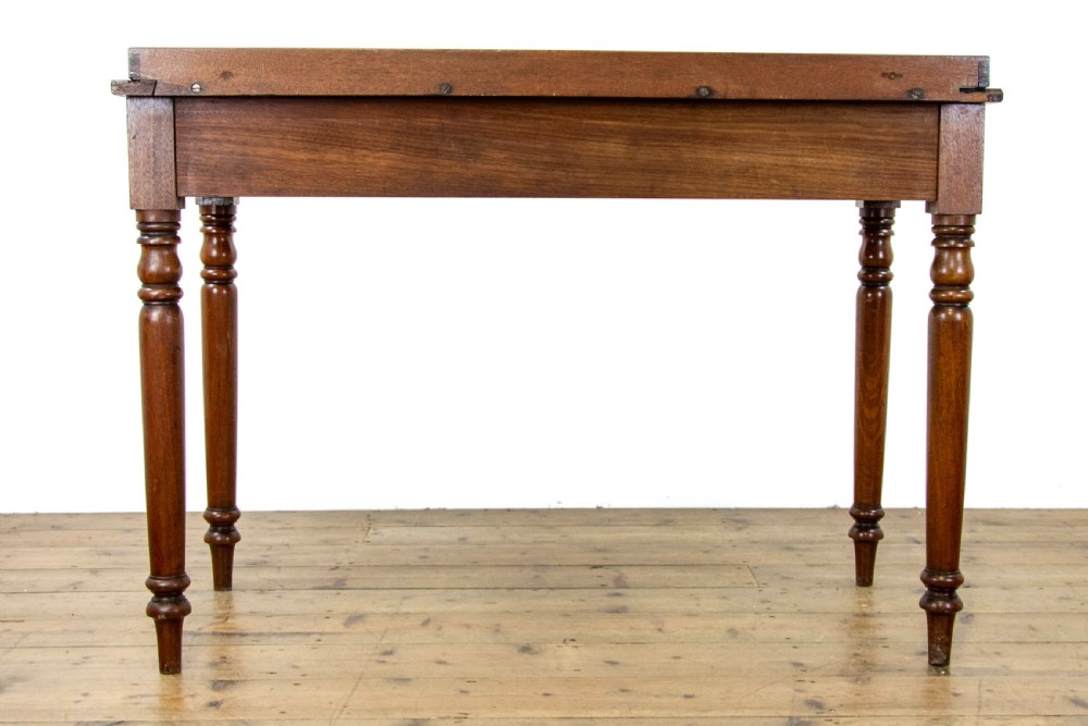 Victorian Mahogany Two Drawer Side Table View IX