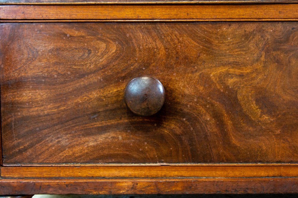 Antique Mahogany Chest of Drawers with Gallery View V