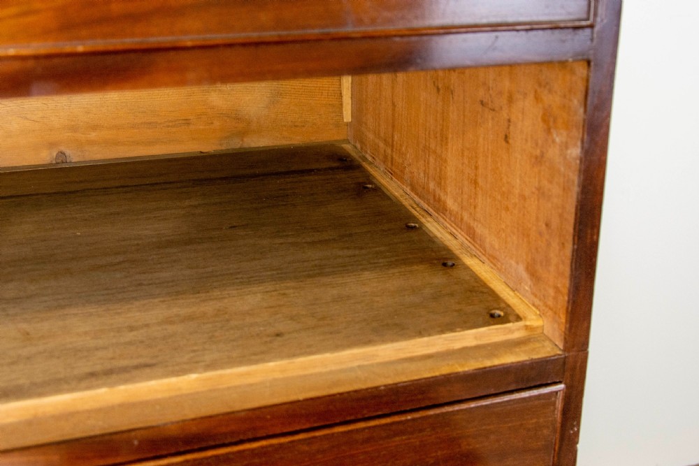 Large Two Part Victorian Mahogany Chest of Drawers View III