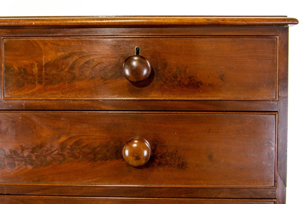 Large Two Part Victorian Mahogany Chest of Drawers View V