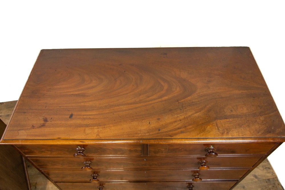 Large Two Part Victorian Mahogany Chest of Drawers View XVI