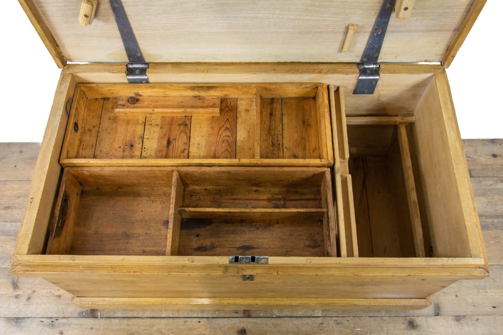 Antique Pine Carpenter’s Tool Chest or Trunk View VII