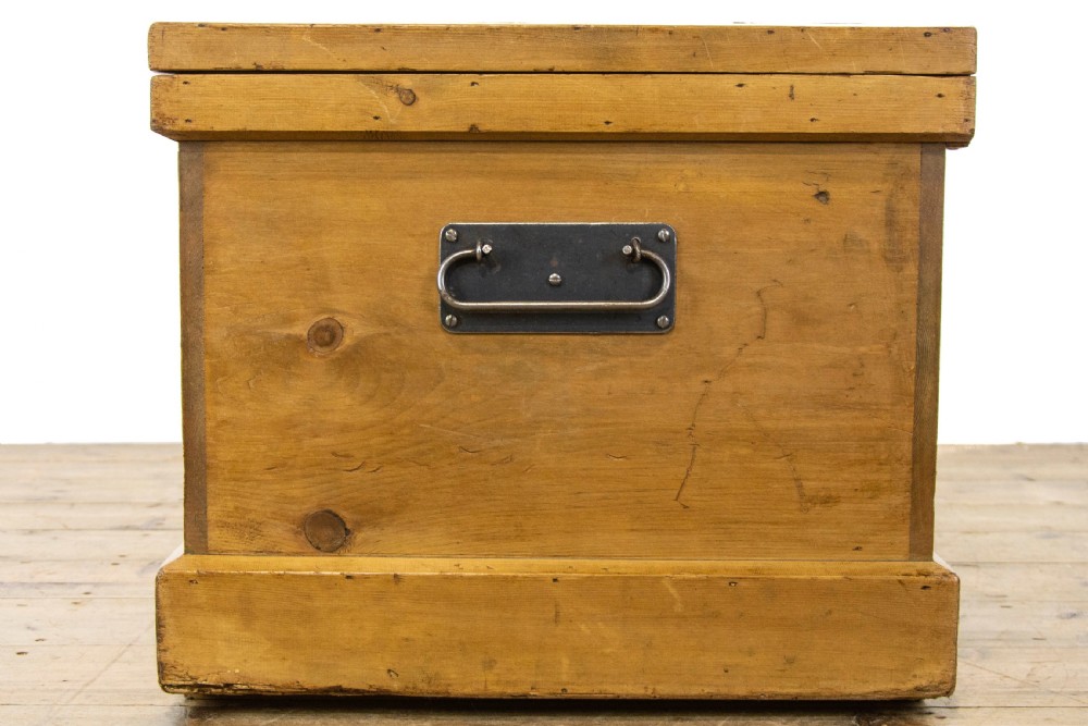 Antique Pine Carpenter’s Tool Chest or Trunk View IX