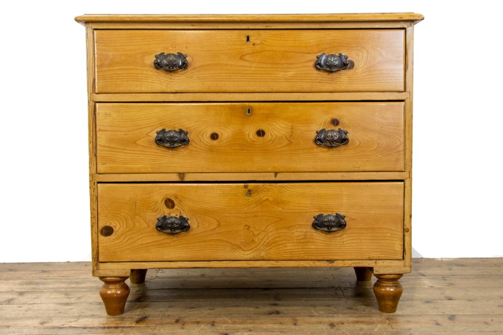 Small Antique Pine Chest of Drawers  View II