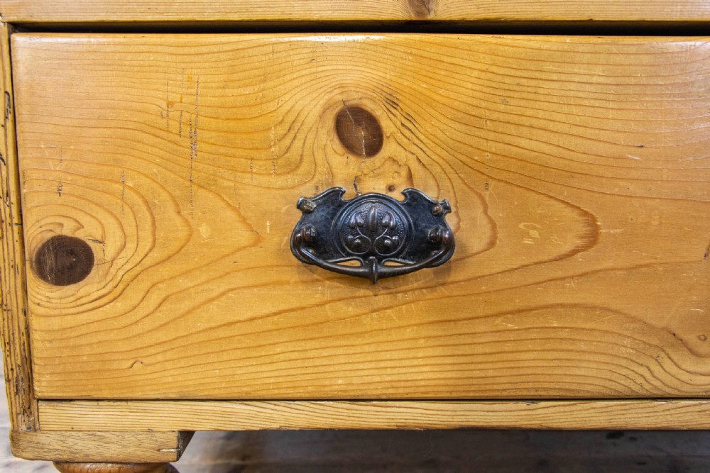 Small Antique Pine Chest of Drawers  View III