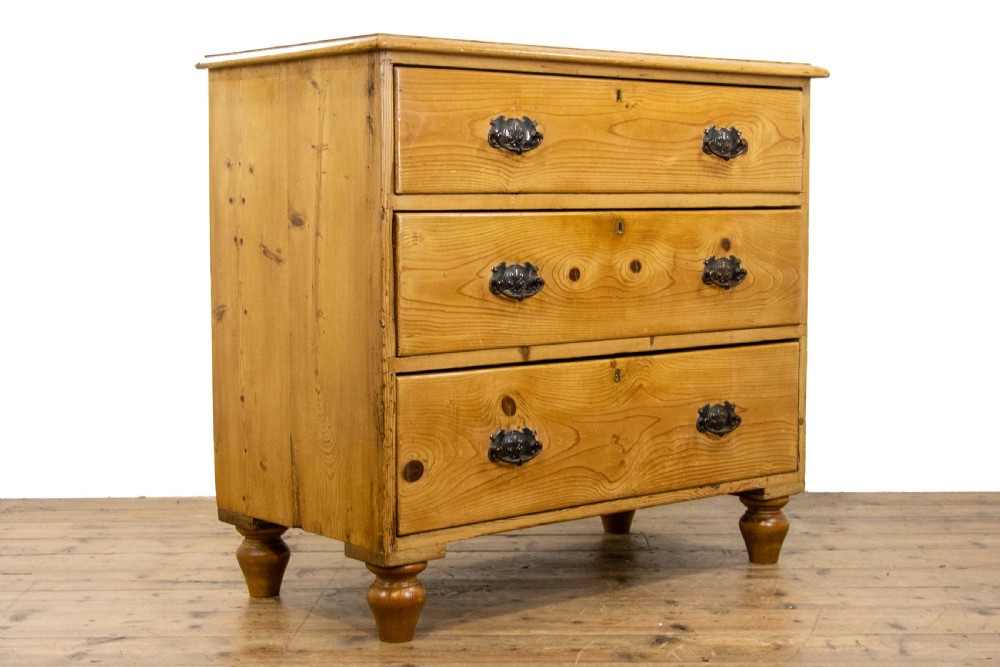 Small Antique Pine Chest of Drawers  View V