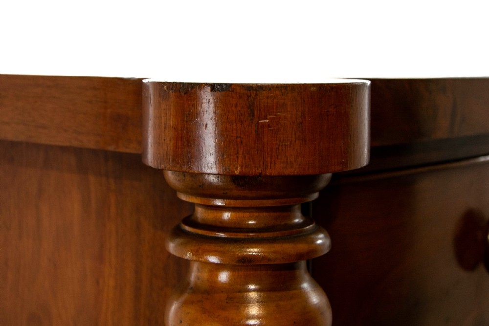 Large Antique Mahogany Bow Front Chest of Drawers  View VII