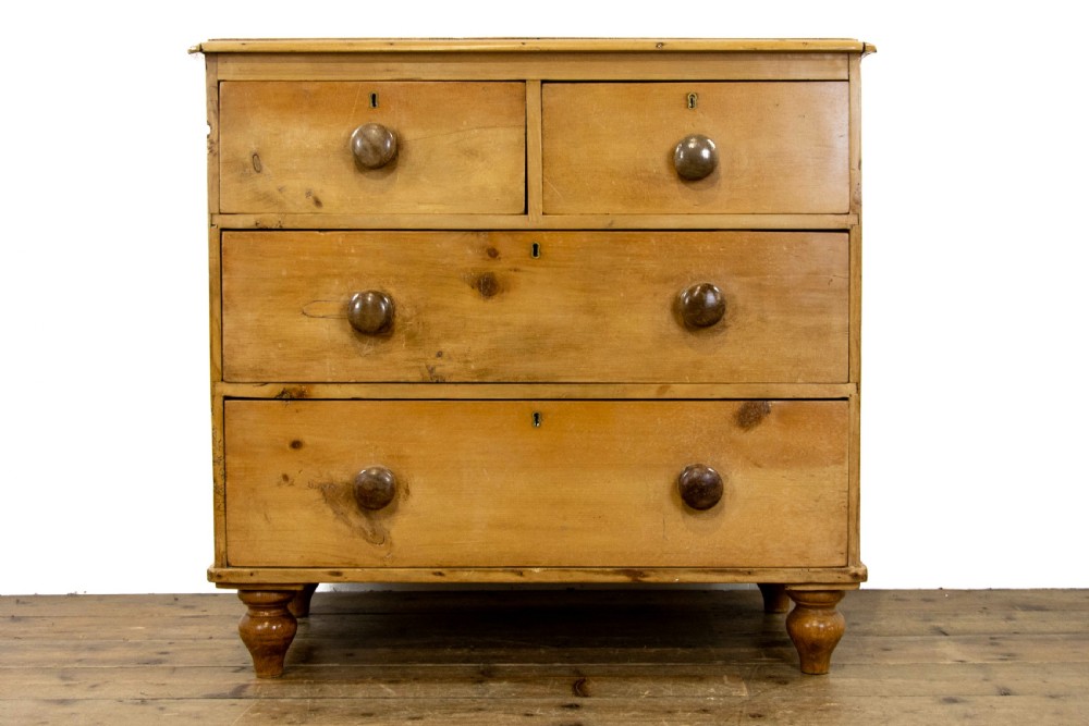 Small Antique Pine Chest of Drawers View II