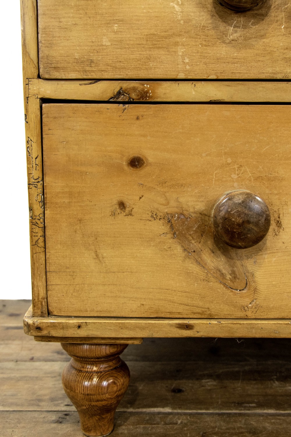 Small Antique Pine Chest of Drawers View III