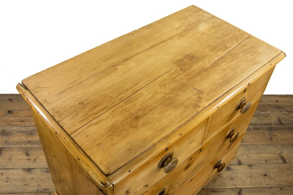 Small Antique Pine Chest of Drawers View V