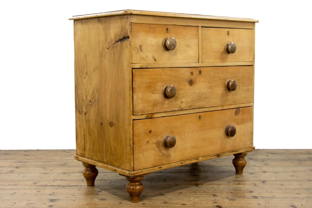 Small Antique Pine Chest of Drawers View VI