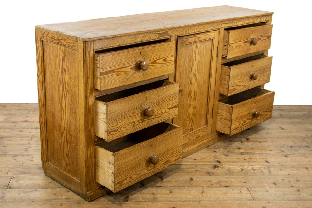 Rustic Antique Pine Dresser Base View V