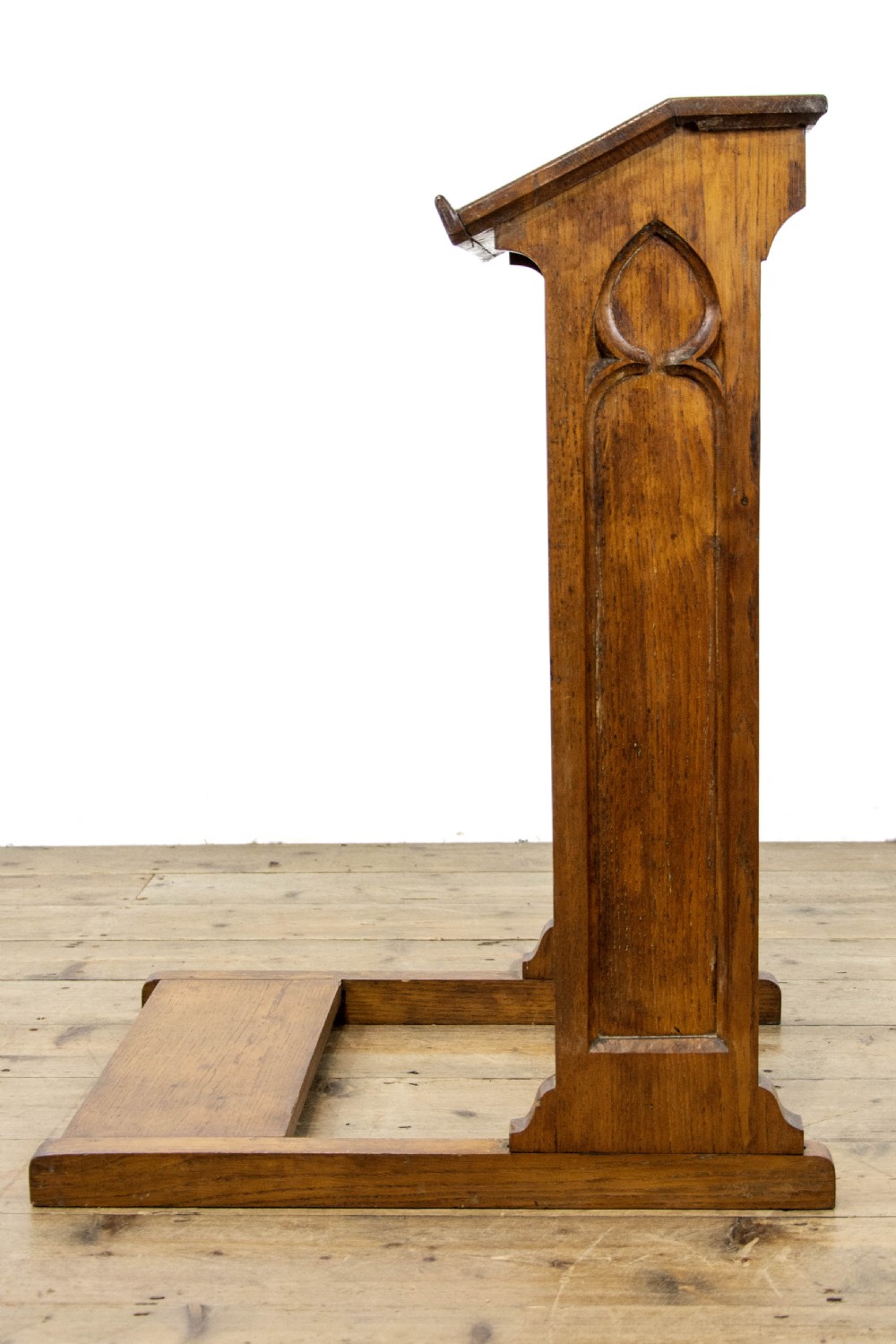 Antique Pitch Pine Prayer Stand View V