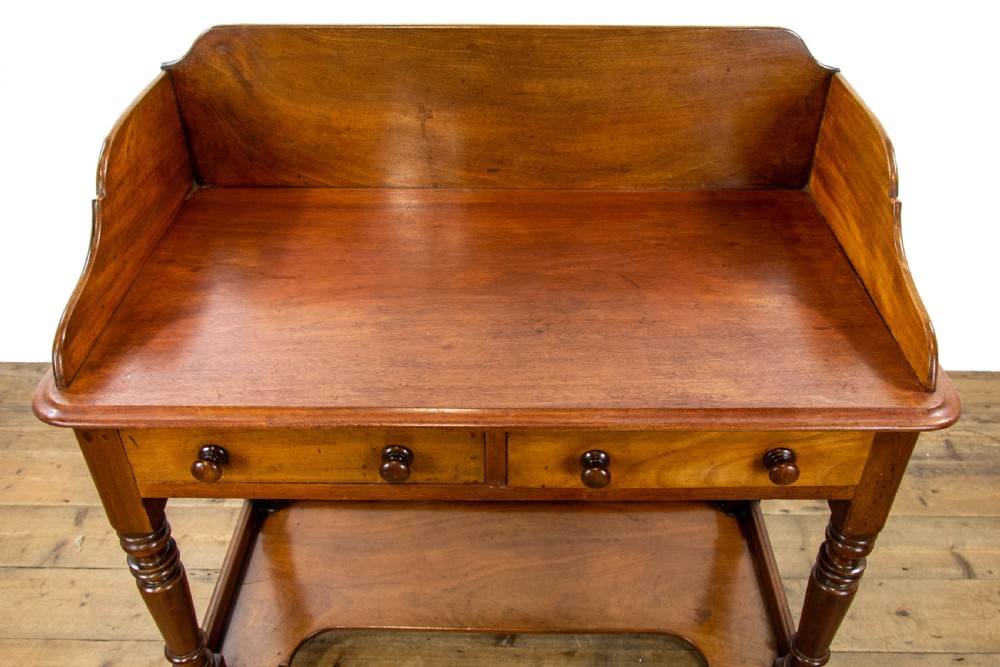Antique Victorian Mahogany Washstand  View VII