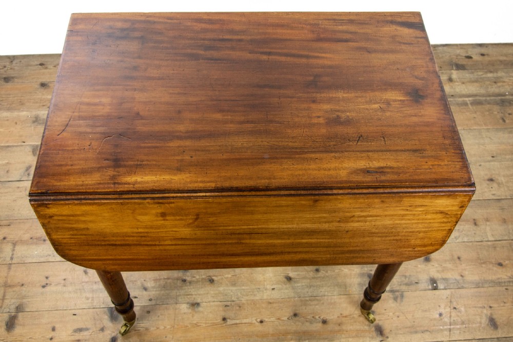 Small Antique Mahogany Pembroke Table View VII