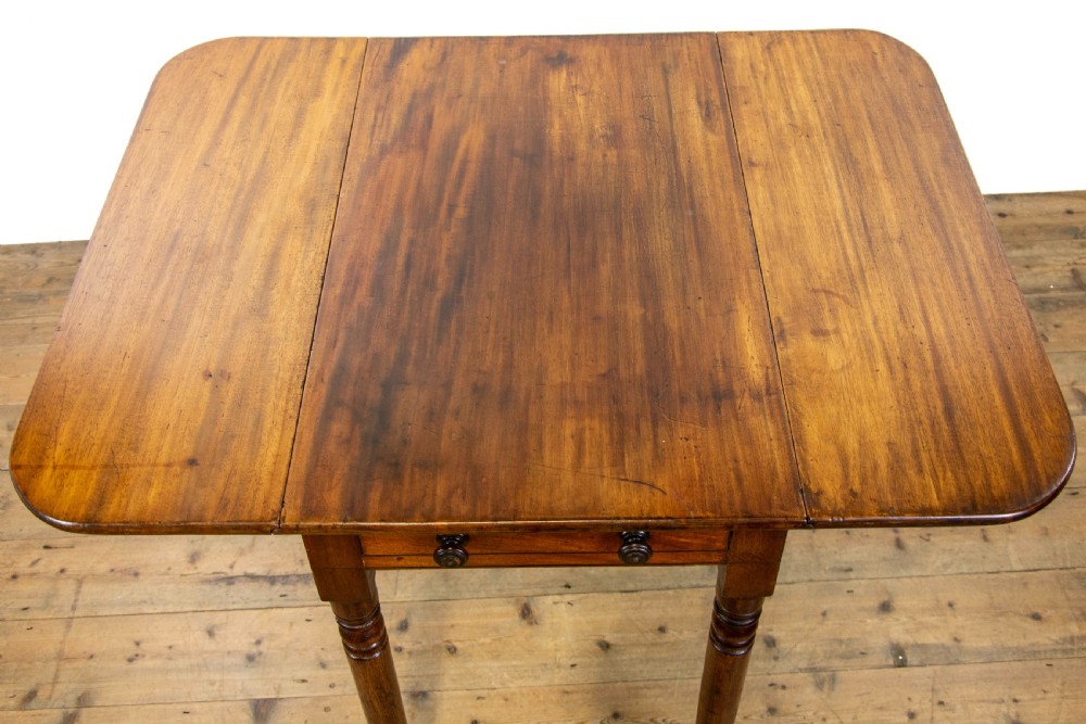 Small Antique Mahogany Pembroke Table View X