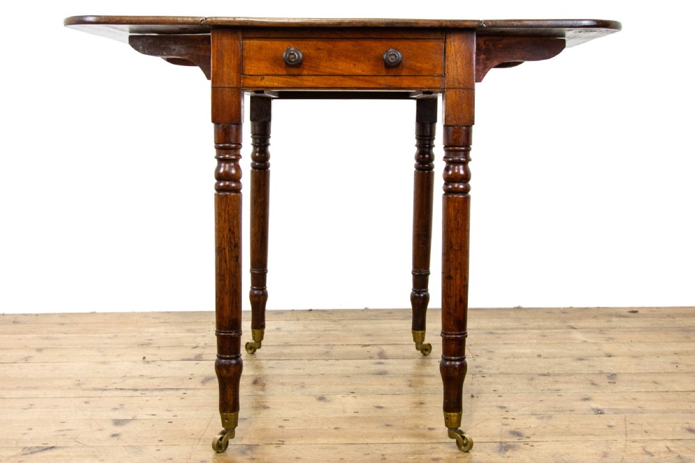 Small Antique Mahogany Pembroke Table View XI