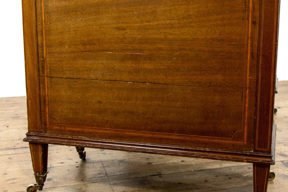Antique Edwardian Inlaid Mahogany Desk  View XI