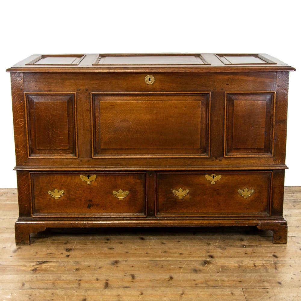 Large Georgian Oak Mule Chest