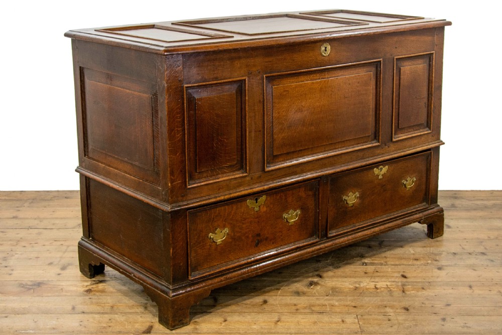 Large Georgian Oak Mule Chest View VII