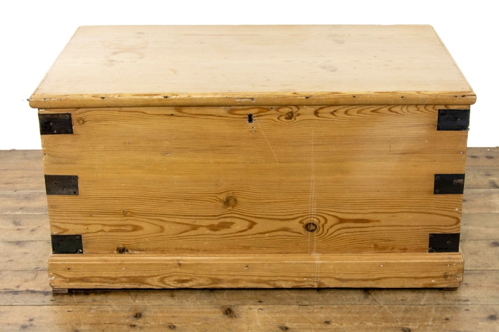 Rustic Antique Pine Trunk or Chest View III