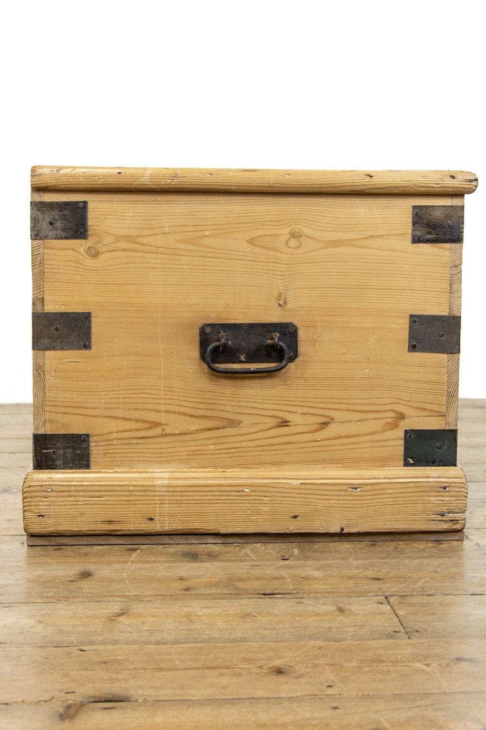 Rustic Antique Pine Trunk or Chest View V