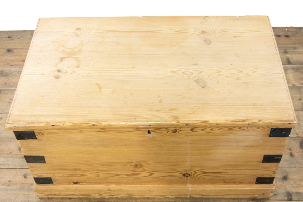 Rustic Antique Pine Trunk or Chest View VII