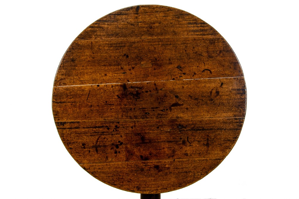 Antique Oak Tilt Top Tripod Table View III