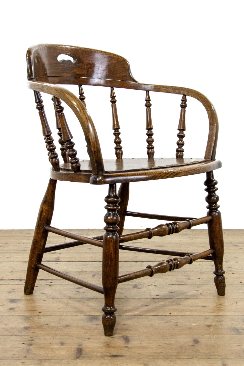 Antique Oak Desk Chair  View II