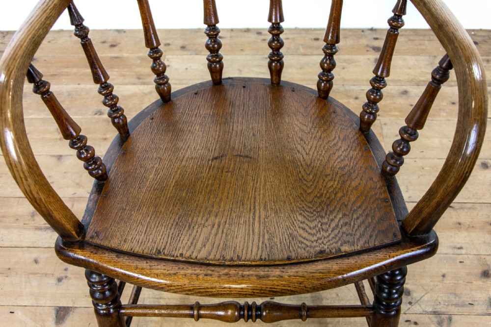 Antique Oak Desk Chair  View IV