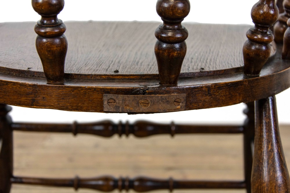 Antique Oak Desk Chair  View VIII