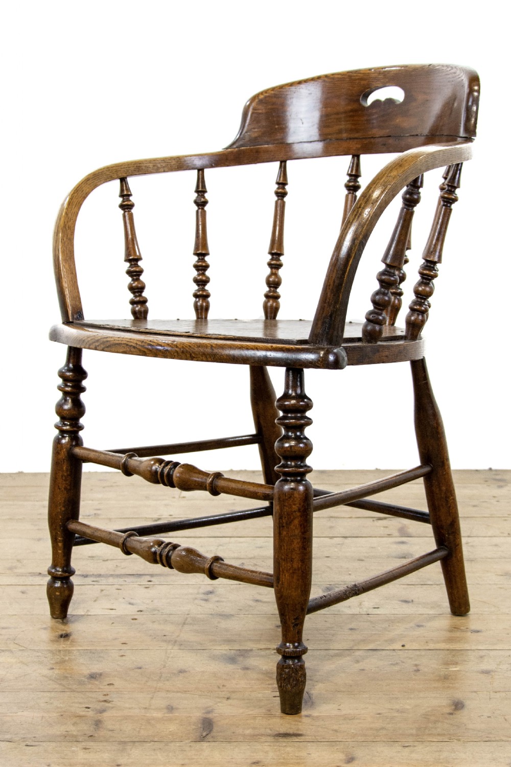 Antique Oak Desk Chair  View X
