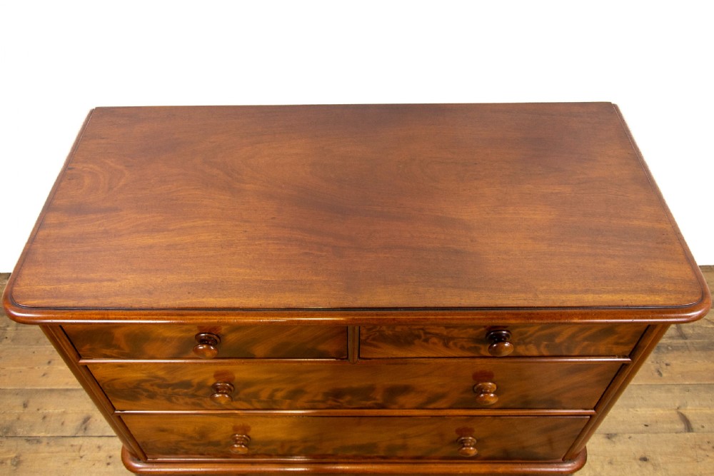 Low Victorian Mahogany Chest of Drawers View IV