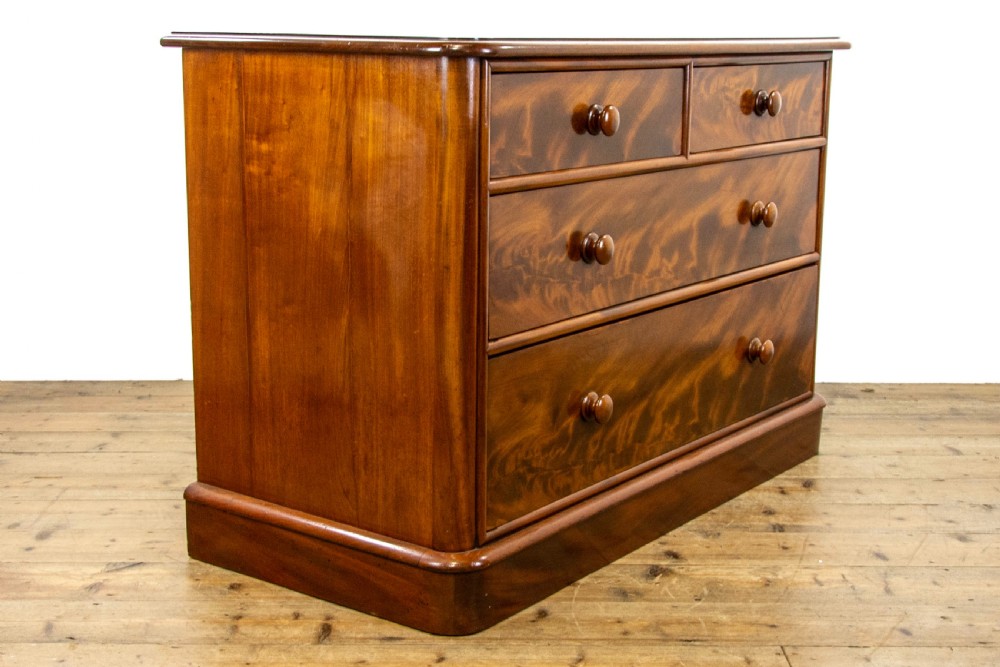Low Victorian Mahogany Chest of Drawers View V
