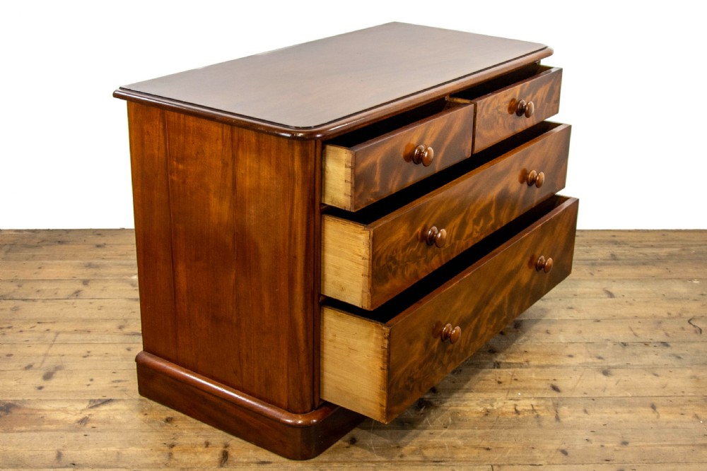 Low Victorian Mahogany Chest of Drawers View VI