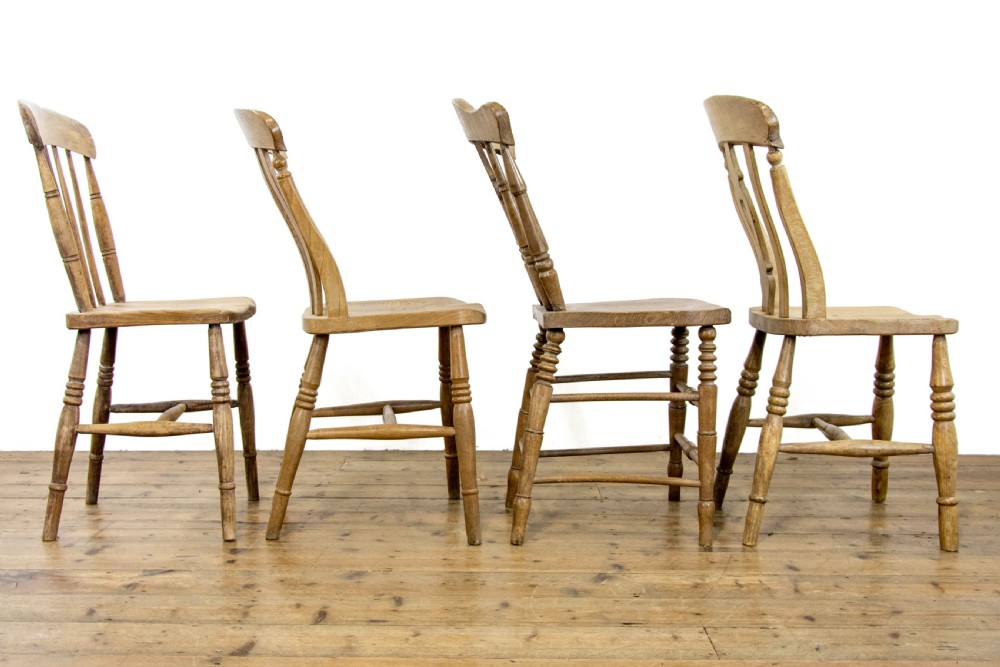 Four Mix and Match Antique Kitchen Chairs View IX