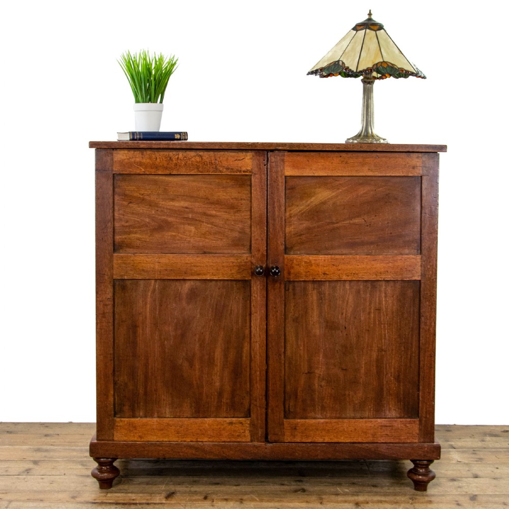 Antique Mahogany Two Door Cupboard
