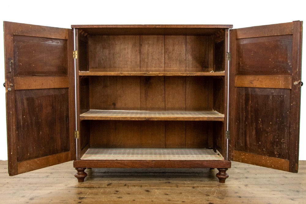 Antique Mahogany Two Door Cupboard View V